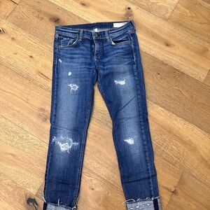 Rag and Bone Distressed Blue Women's Jeans